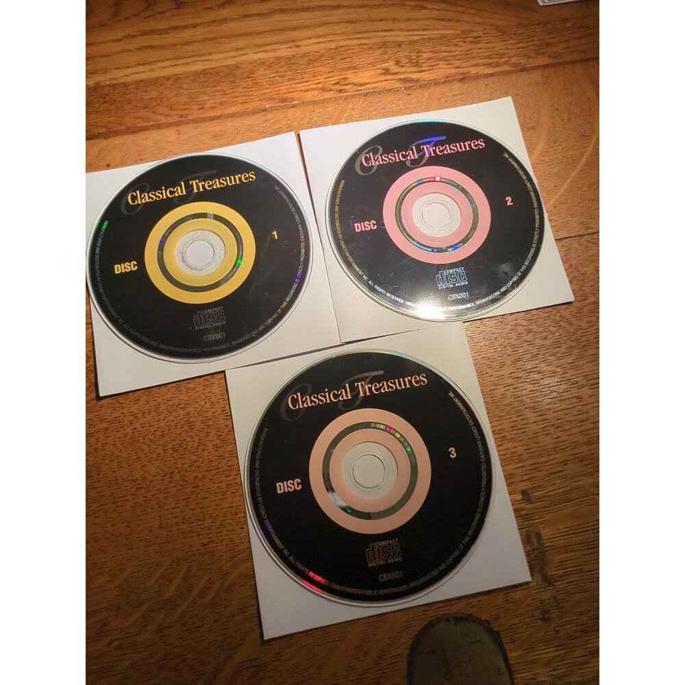 CLASSICAL TREASURES 3 Disc Set CD Discs Only